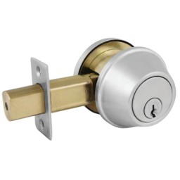 COMM SGL CYL DEADBOLT SATIN CHROME KA4 SCHLAGE C-MASTER LOCK*470-470-DSC0632DKA4