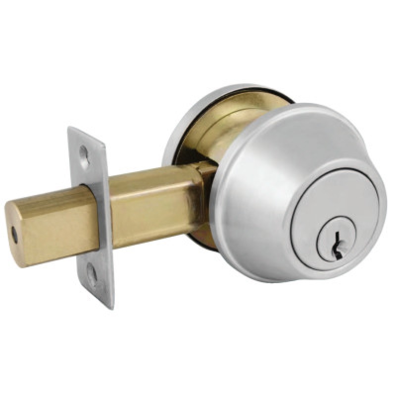 COMM SGL CYL DEADBOLT SATIN CHROME KA4 SCHLAGE C-MASTER LOCK*470-470-DSC0632DKA4