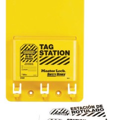 TAG HOLDER 12 FREN/ENG TAGS AND TIES)-MASTER LOCK*470-470-S1601FRC