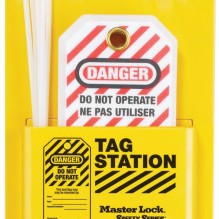 TAG HOLDER 12 ENGLISH TAGS AND TIES-MASTER LOCK*470-470-S1601A
