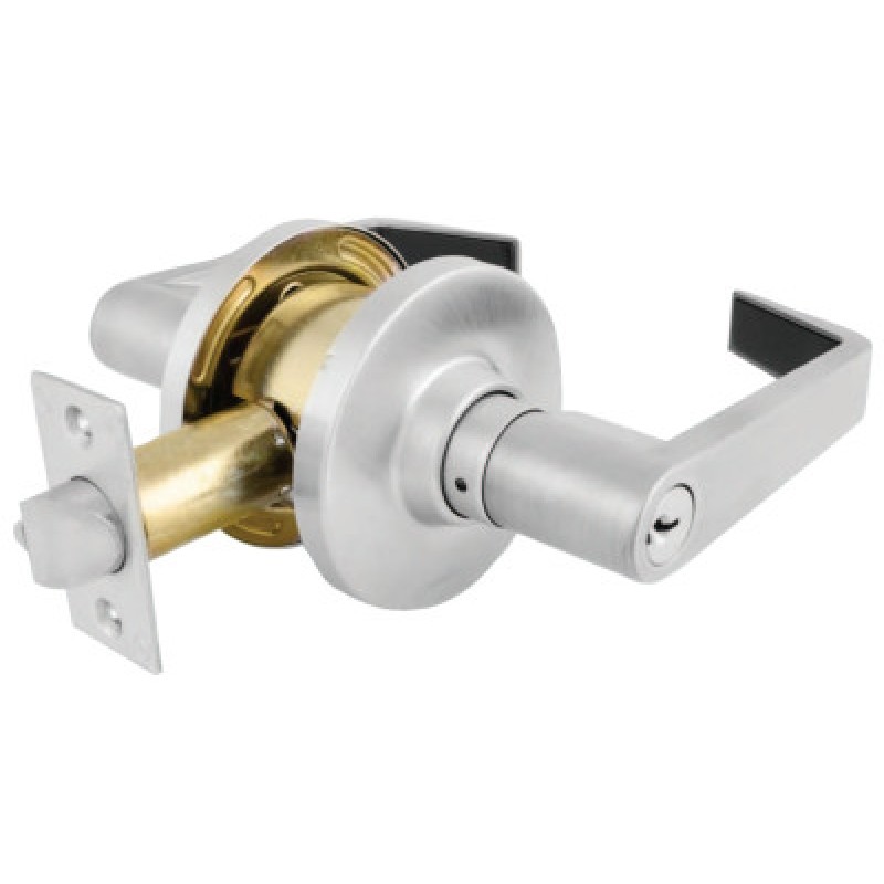 COMMERCIAL LEVER-ENTRY SATIN CHRME KA4 SCHLAGE C-MASTER LOCK*470-470-SLC0126DKA4