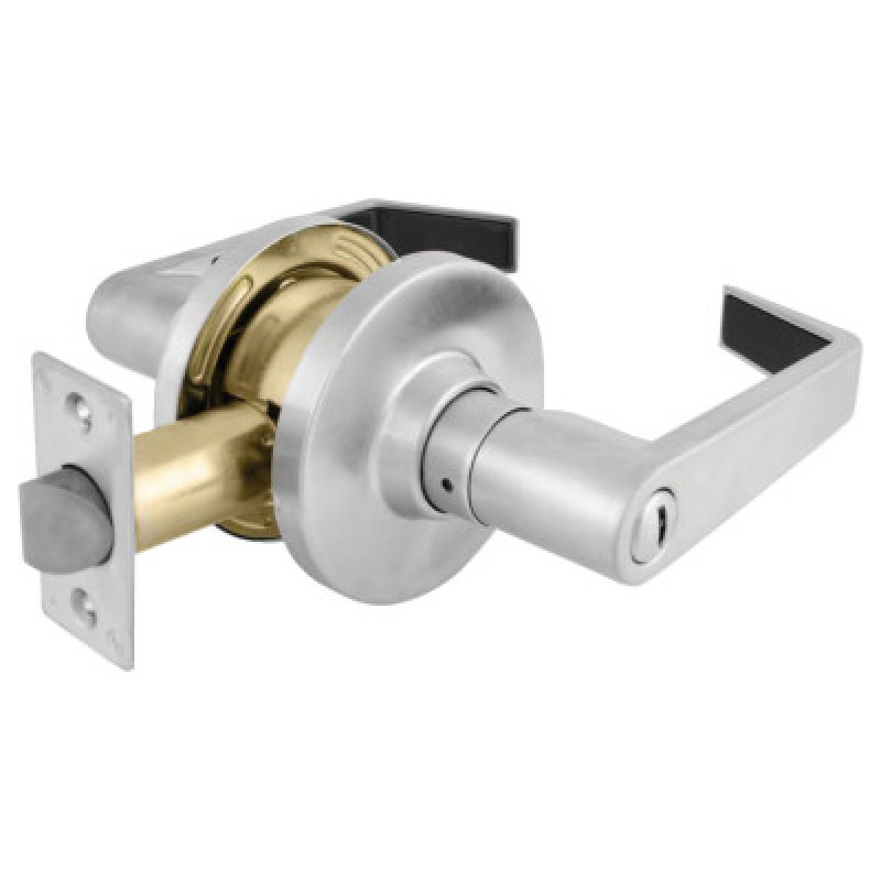 COMMERCIAL CYL LOCKSET LEVER-PASSAGE SATIN CHRME-MASTER LOCK*470-470-SLC0426D