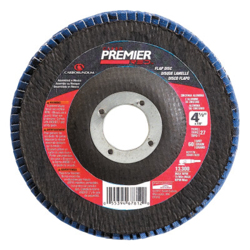 PREMIER RED ZIRCONIA ALUMINA TYPE 27 7X5/8-11 60-ST GOBAIN-544-481-05539564058
