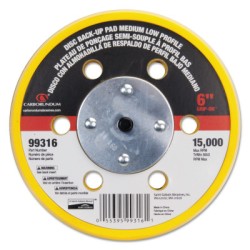 LOW PROFILE-MED 6"X6 HOLE GRIPON BCKUP PAD 15000-ST GOBAIN-544-481-05539599316
