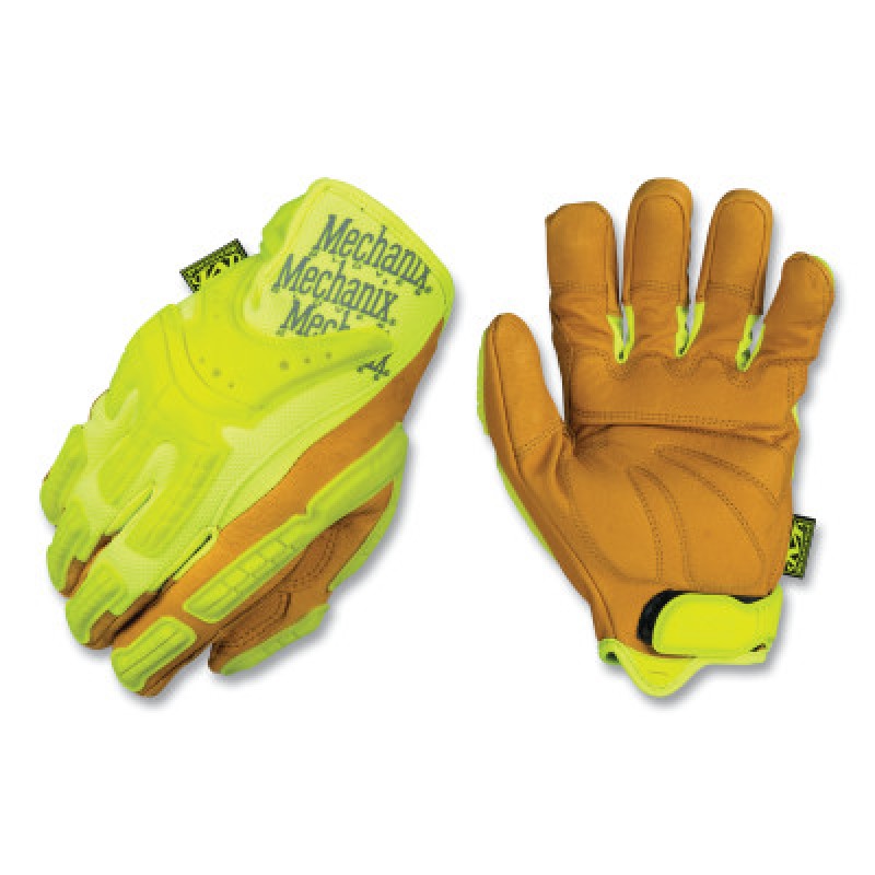 MW CG HD GLOVE MED9 TAN/HIGH VISIBILITY YELLOW-MECHANIX WEAR-484-CG40-91-009