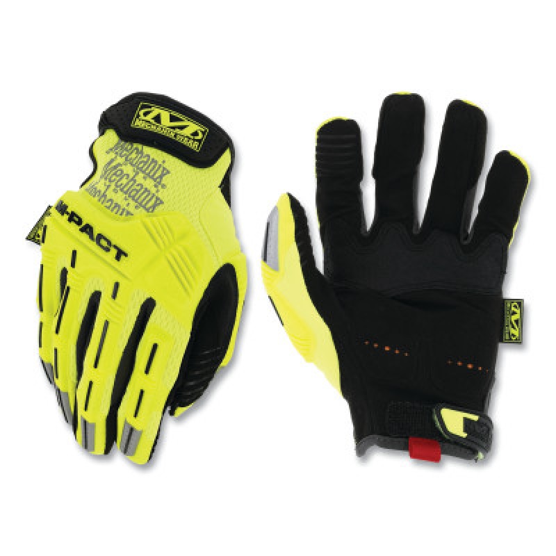 SMP-91 SAFETY M-PACT GLOVE YELL/LIME-MECHANIX WEAR-484-SMP-91-009