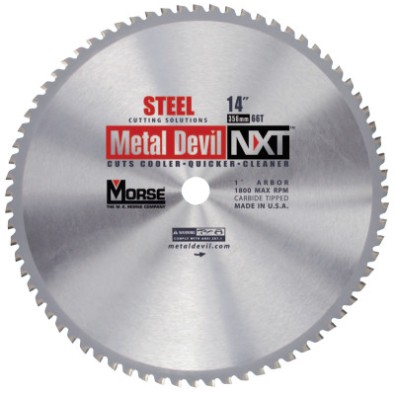 METAL CUTTING CIRCULAR SAW BLADE; 14" 66 TOOTH-M K MORSE *497*-497-CSM1466NSC