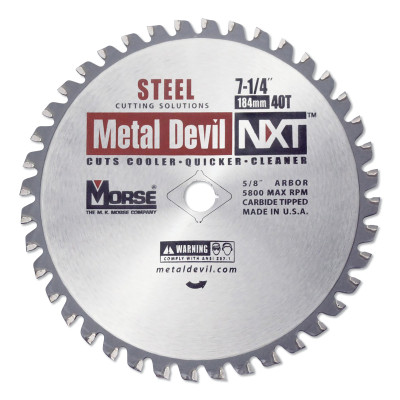 METAL CUTTING CIRCULAR BLADE 7-1/4 X 40 TOOT-M K MORSE *497*-497-CSM72540NSC