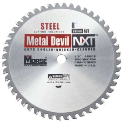 METAL CUTTING CIRCULAR SAW BLADE; 8" 48 TOOTH-M K MORSE *497*-497-CSM848NSC