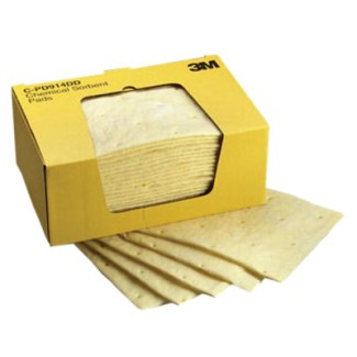 9-1/4"X14-1/2" PAD CHEMICAL SORBENT 25 PADS PER-3M COMPANY-498-C-PD914DD