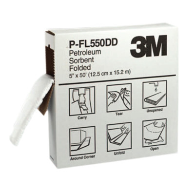 5"X50' FOLDED PETROLEUMSORBENT 3 BOXES/CAS-3M COMPANY-498-P-FL550DD