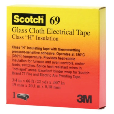 69 1/2X66 GLASS CLOTH TAPE-3M COMPANY-500-100836
