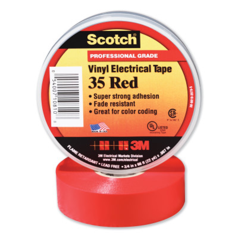 SCOTCH 35 RD 1/2 IN X 20FT VINYL CODING ELEC TP-3M COMPANY-500-102243