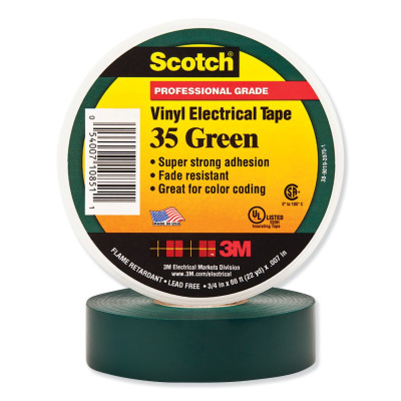 SCOTCH 35 GN 1/2 IN X 20FT VINYL CODING ELEC TP-3M COMPANY-500-102656