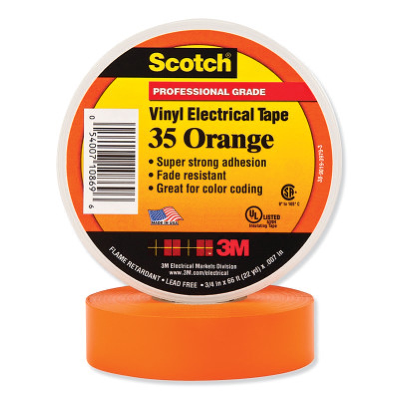 SCOTCH 35 OR 1/2 IN X 20FT VINYL CODING ELEC TP-3M COMPANY-500-102731