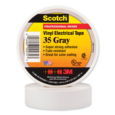 SCOTCH 35 GY 1/2 IN X 20FT VINYL CODING ELEC TP-3M COMPANY-500-102816