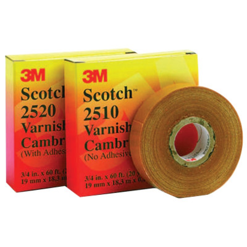 15249 2510 3/4X60 VARNISHED CAMBRIC TAPE-3M COMPANY-500-152491