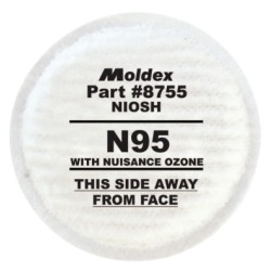 N95 PARTICULATE FILTER PLUS NUISANCE OZONE/ORGA-MOLDEX-METRIC-507-8755