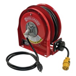 CORD REEL 12/3 X 30' 15AMP SINGLE OUTLET W CORD-REELCRAFT INDUS-523-L30301233