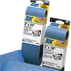 PORTABLE BELTS 3 X 21 (PKG/5) 100 GRIT-ST GOBAIN-544-547-07660749263