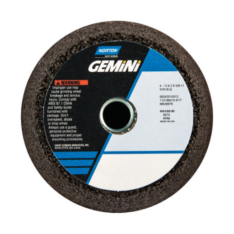4/3X2X5/8-11 GEMINI 57A16-Q 3/4 RIM 3/4 BACK NC-ST GOBAIN-544-547-66243510512