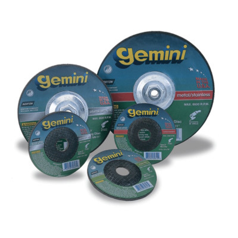 9"X1/4"X5/8-11 GEMINI ALUMINUM TYPE 27 WHEEL-ST GOBAIN-544-547-66253049045