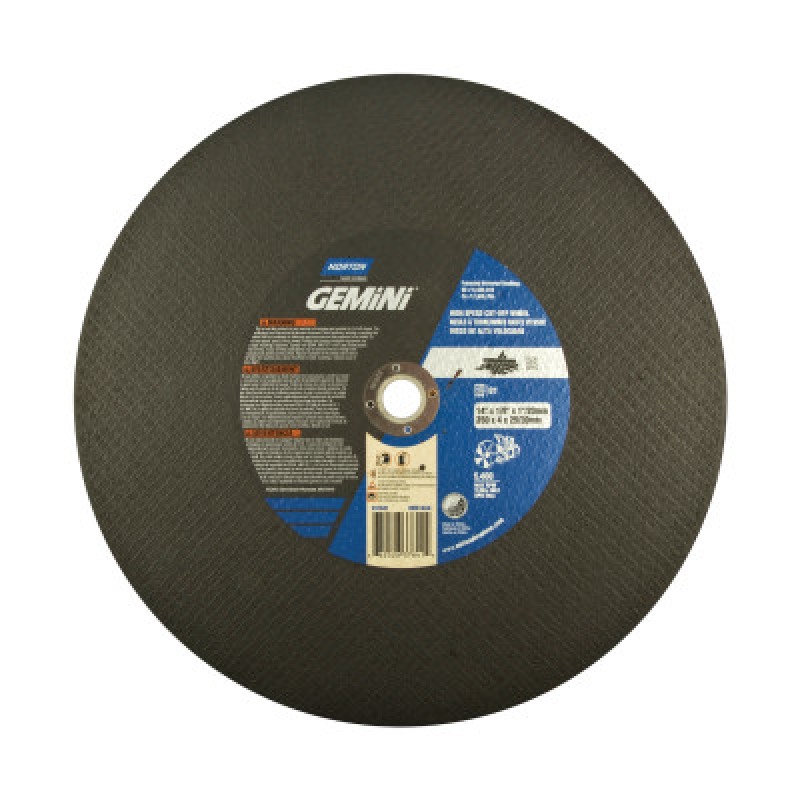 14" X 1/8" X 1"/20MM REINFORCED R SIDES 5400 RPM-ST GOBAIN-544-547-66252837841