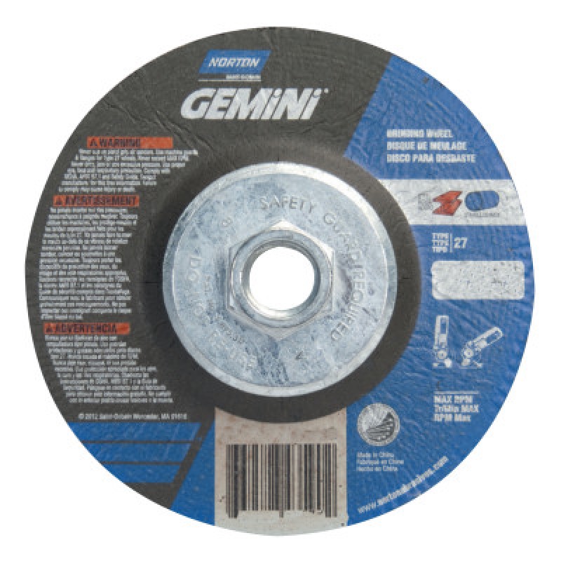 A30V-4-1/2"X3/32"X5/8-11-T42 NOR-GEMINI-ST GOBAIN-544-547-66252841903