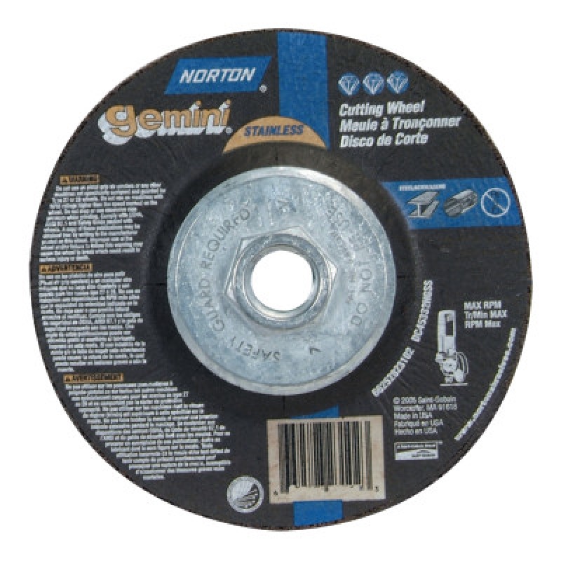 A30Q-5"X3/32"X5/8-11-T27NOR-GEMINI-ST GOBAIN-544-547-66252841904