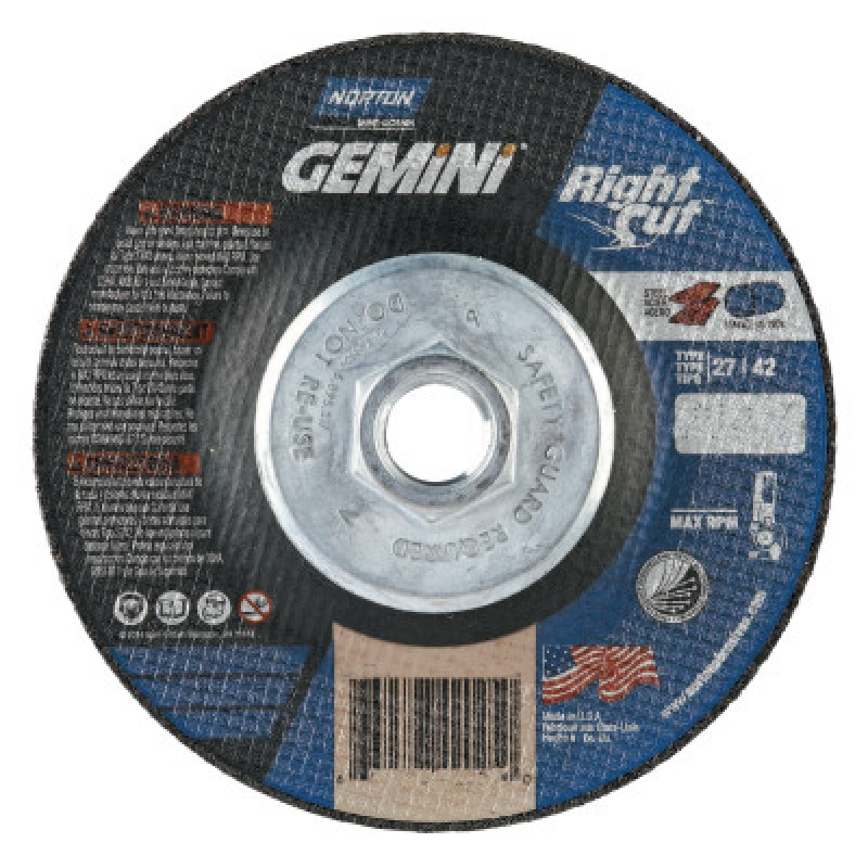 A24R-4-1/2"X.045"X5/8-11-T42 NOR-GEM SS-ST GOBAIN-544-547-66252841913