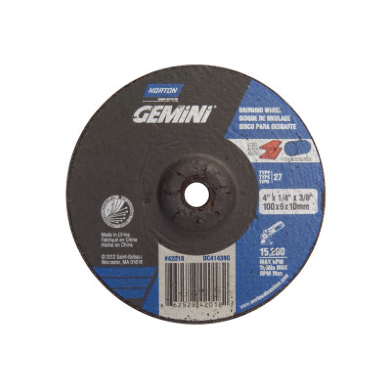 4"X1/4"X3/8" G/P ALUM OXIDE TYPE 27- RA-ST GOBAIN-544-547-66252842018