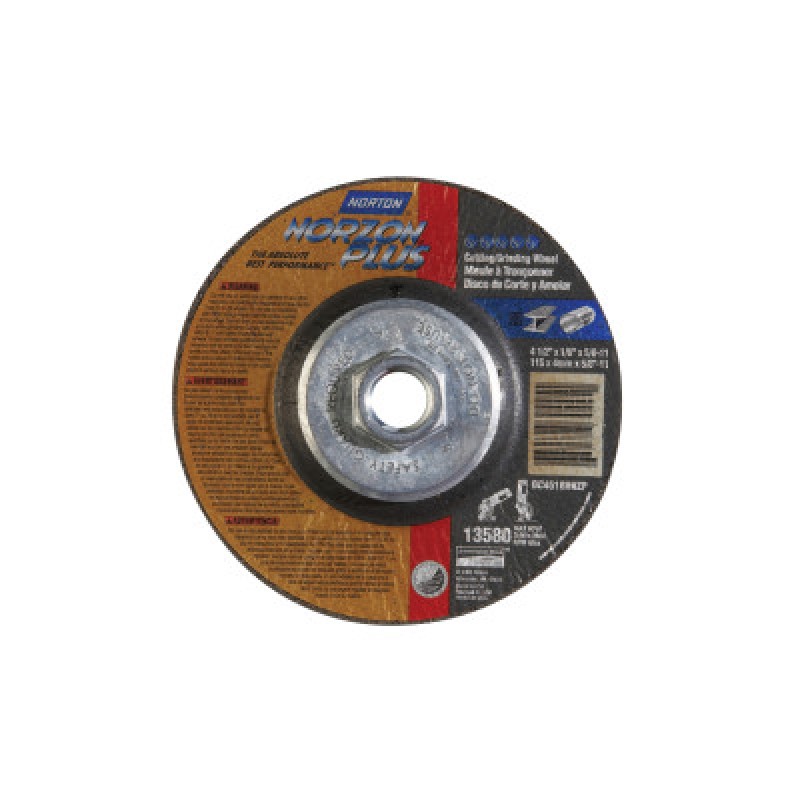 4-1/2"X1/8"X5/8-11 TAF LONG LIFE TYPE 27 GRI-ST GOBAIN-544-547-66252843323