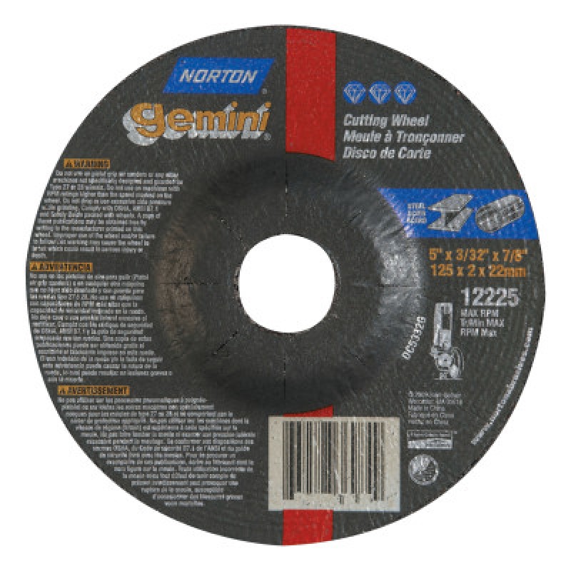 A30R-125X2.0X22.23-T27 NOR-GEMINI-ST GOBAIN-544-547-66252843587