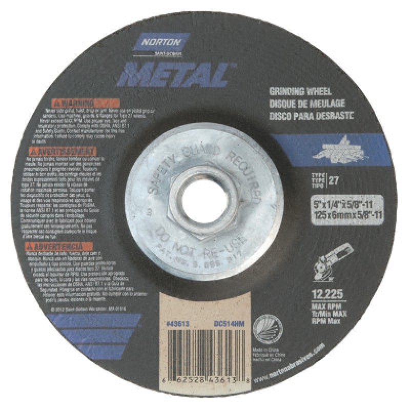 5" X 1/4" X 5/8-11-T27 METAL-ST GOBAIN-544-547-66252843613