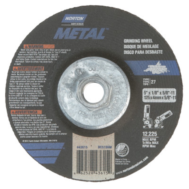 9X1/8X7/8GEMINI NOTCHERTYPE 27 WHEEL-ST GOBAIN-544-547-66253048994