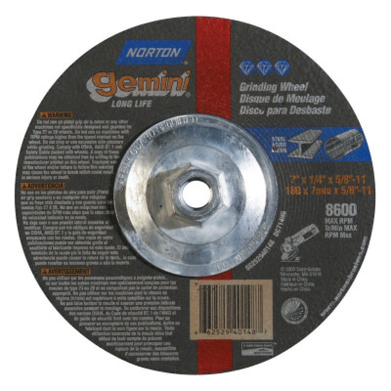 7X1/4X5/8-11 GEN PURP DISC TYPE 27-ST GOBAIN-544-547-66252940148