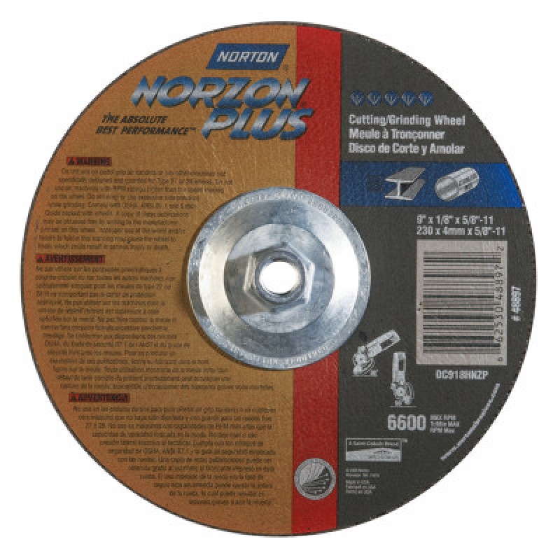 9"X1/8"X5/8-11 TAF LONGLIFE NOTCHER-NOR-ST GOBAIN-544-547-66253048897