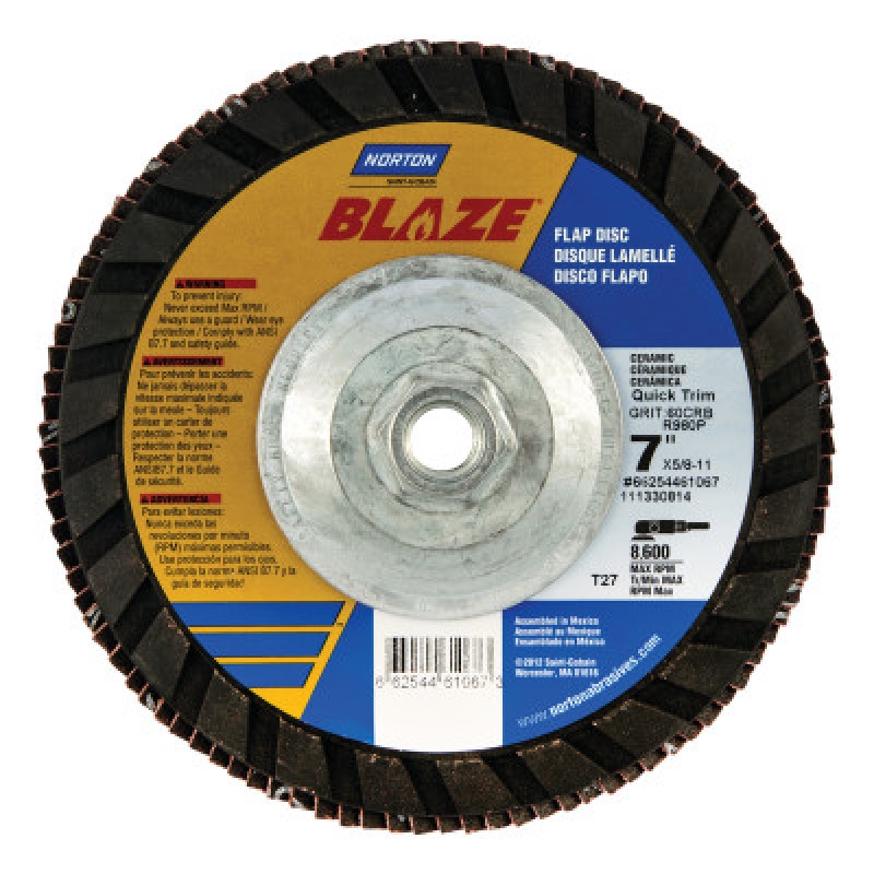 FLD FDSP 7"X0" R980P NORC60 BLAZE HB1-ST GOBAIN-544-547-66254461067