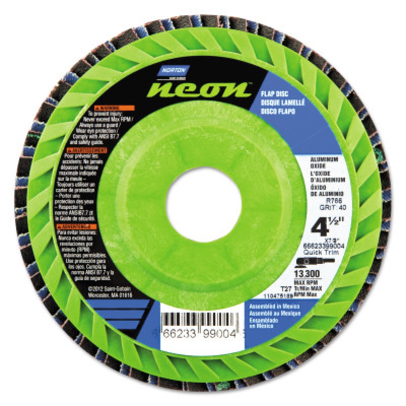 4-1/2 X 7/8 FLAP DSC 60NEON QUICK TRIM TY27-ST GOBAIN-544-547-66623399005