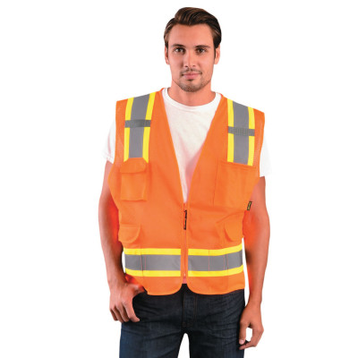 CL 2 VEST-MESH-2TONE-ZIP-8 POC-L-O-OCCUNOMIX-561-ECO-ATRNSM-OL