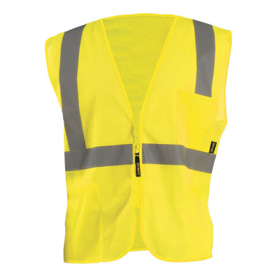 CLASS 2 MESH VEST  2" TAPE  ZIP CLOSE  SM  YEL-OCCUNOMIX-561-ECO-IMZ-YS