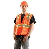 CLASS 2 SOLID VEST  2-TONE TAPE  OR  L-OCCUNOMIX-561-LUX-ATRANS-OL