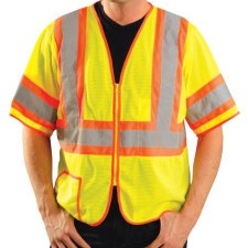 OCCULUX 2 TONE MESH VESTW/ZIPPER 2XL-OCCUNOMIX-561-LUX-HSCLC3Z-Y2X