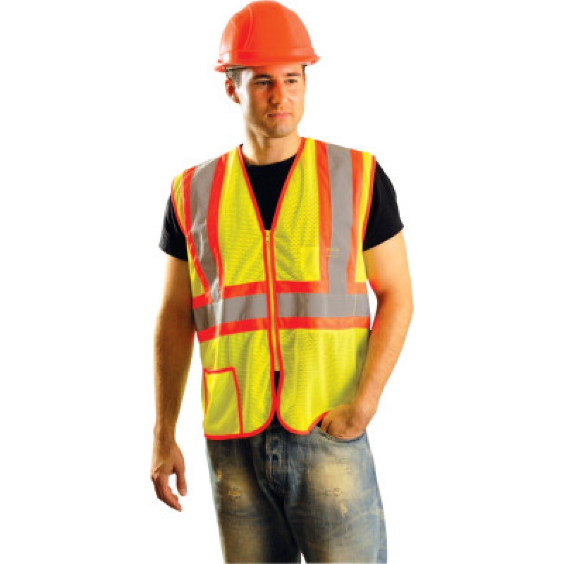 OCCULUX 2 TONE MESH VESTW/ZIPPER 2XL-OCCUNOMIX-561-LUX-SSCLC2Z-Y2X