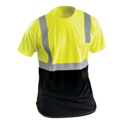L T-SHIRT BLACK AND YELLOW-OCCUNOMIX-561-LUX-SSETPBK-YL