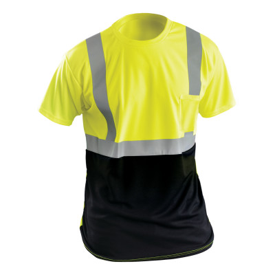 TSHIRT SS BIRDSEYE SILVER TAPE POCKET CL2 YEL 2X-OCCUNOMIX-561-LUX-SSETP2B-Y2X