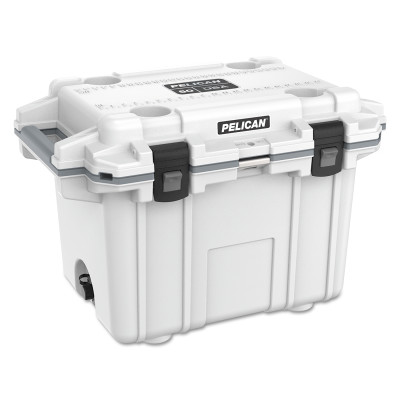 IM 50QT ELITE COOLER WHT/GRY-PELICAN PRODUCT-562-50Q-1-WHTGRY