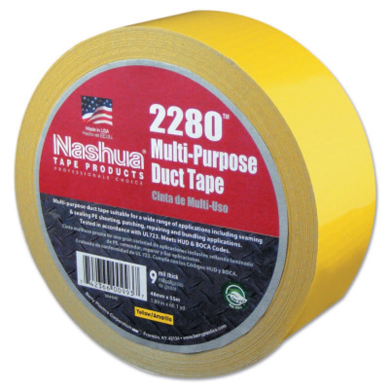 NASHUA 2280 9MIL YELLOWGEN.PURPOSE DUCT TAPE-BERRY GLOBAL-573-1087200