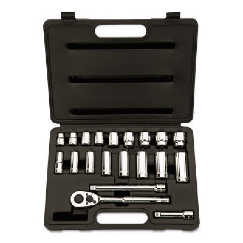 SET SKT 20 PC 3/8 DR 12-STANLEY-PROTO *-576-85-404