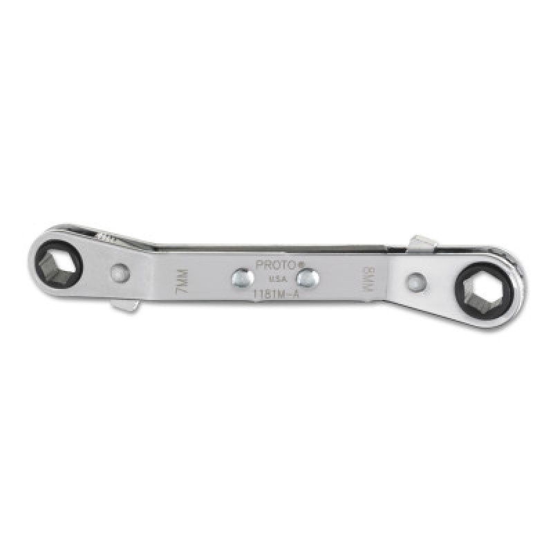 7MM X 8MM OFFSET RATCHETBOX WRENCH-STANLEY-PROTO *-577-1181M-A